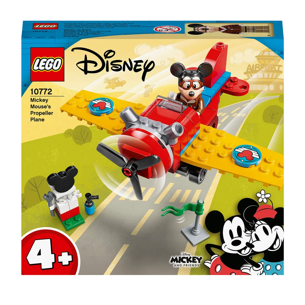 LEGO 10772 Mickey and Friends Mickys Propellerflugzeug, Micky Maus Flugzeug Spielzeug zum Bauen für Kleinkinder ab 4 Jahre Bild 1