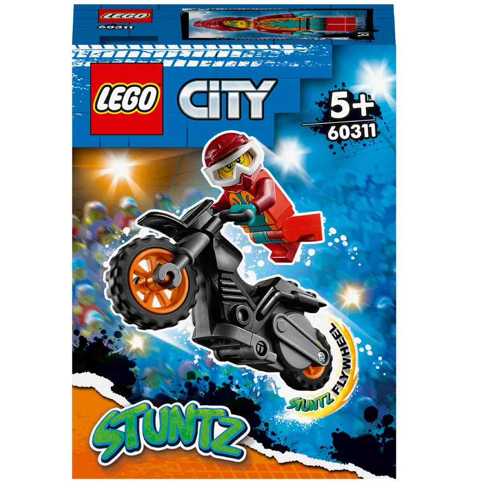 LEGO City: Stuntz Fire Stunt Bike Show Toy Motorbike (60311) Bild 1