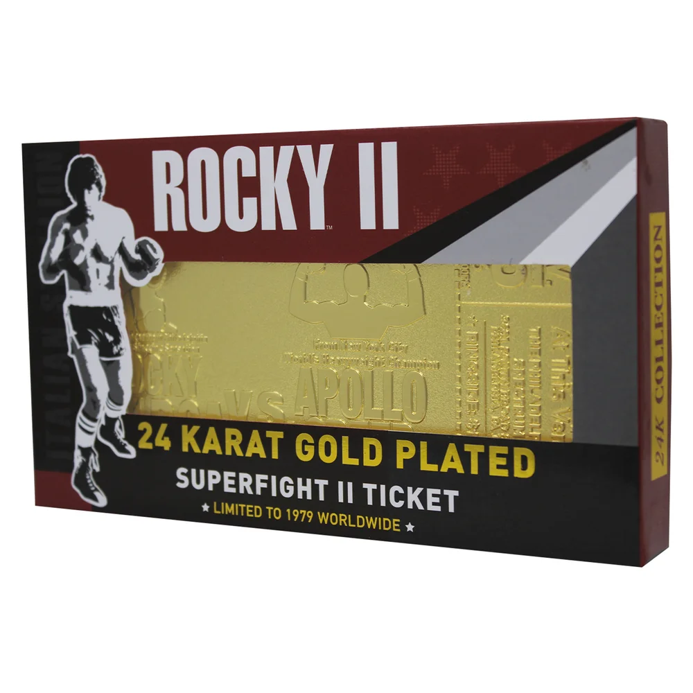 Rocky - 24K vergoldetes Ticket Rocky V Apollo Creed Re-Match Bild 1