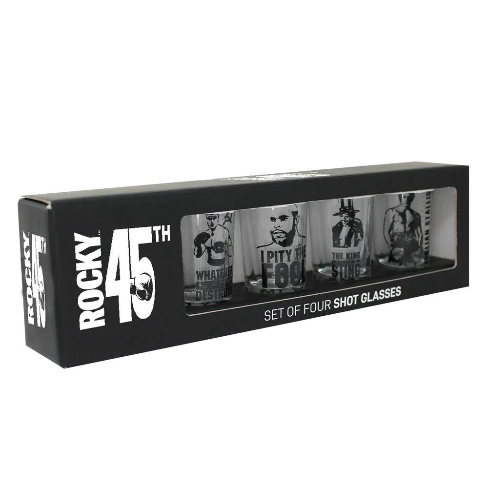 Rocky - Satz von vier 45. Jahrestag Schnapsgläser Bild 1