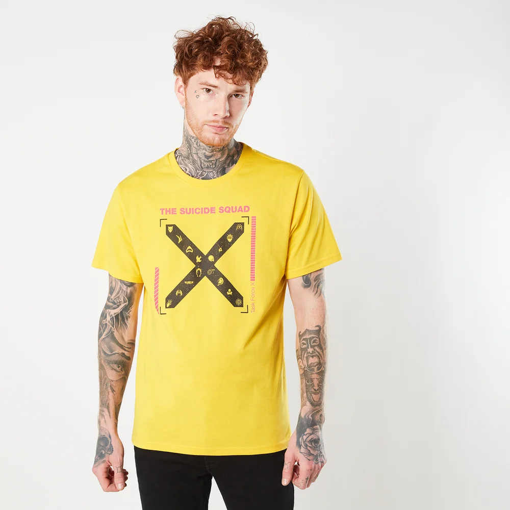 Suicide Squad Task Force X Target Unisex T-Shirt - Yellow - S Bild 1