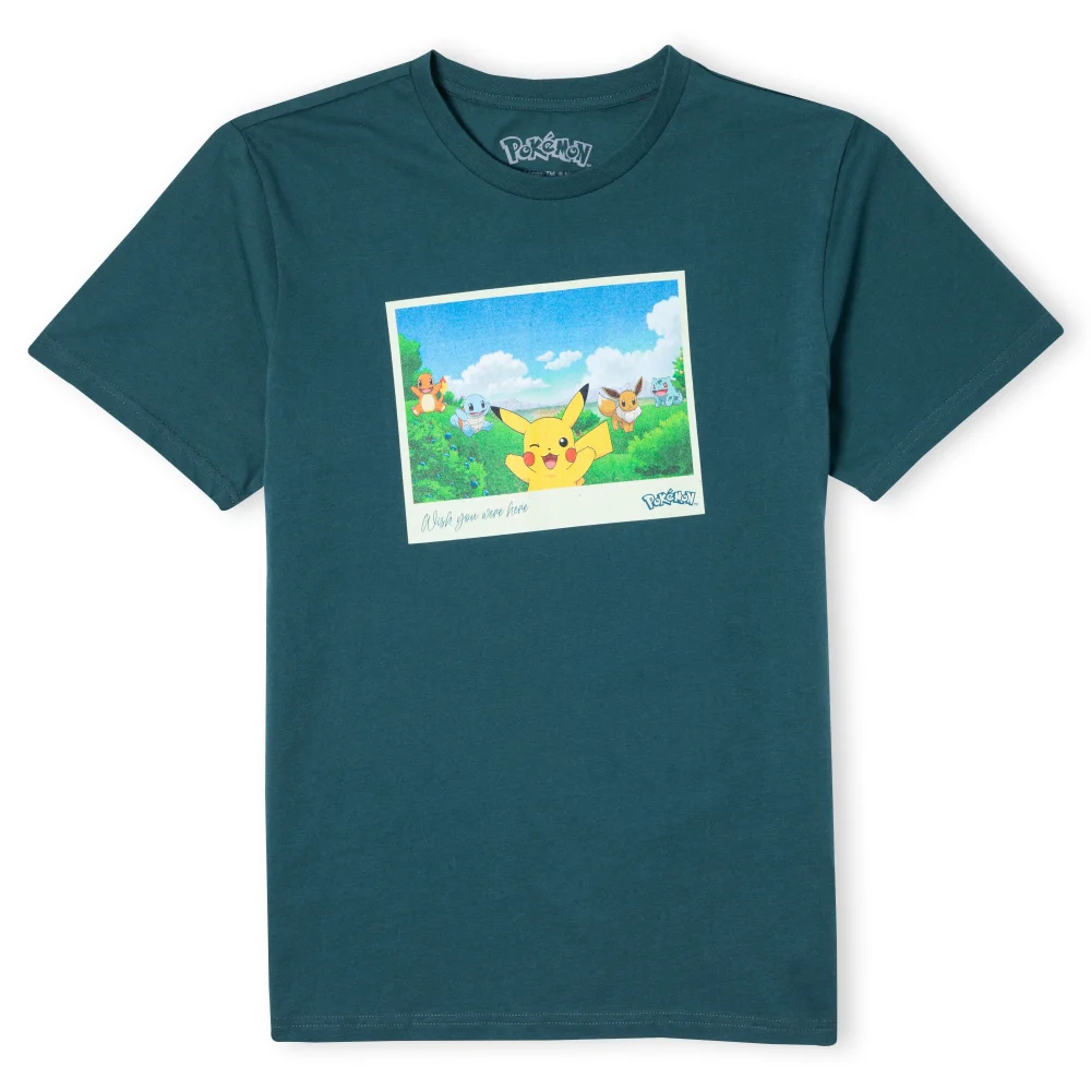 Pokémon Wish You Were Here Unisex T-Shirt - Green - S Bild 1