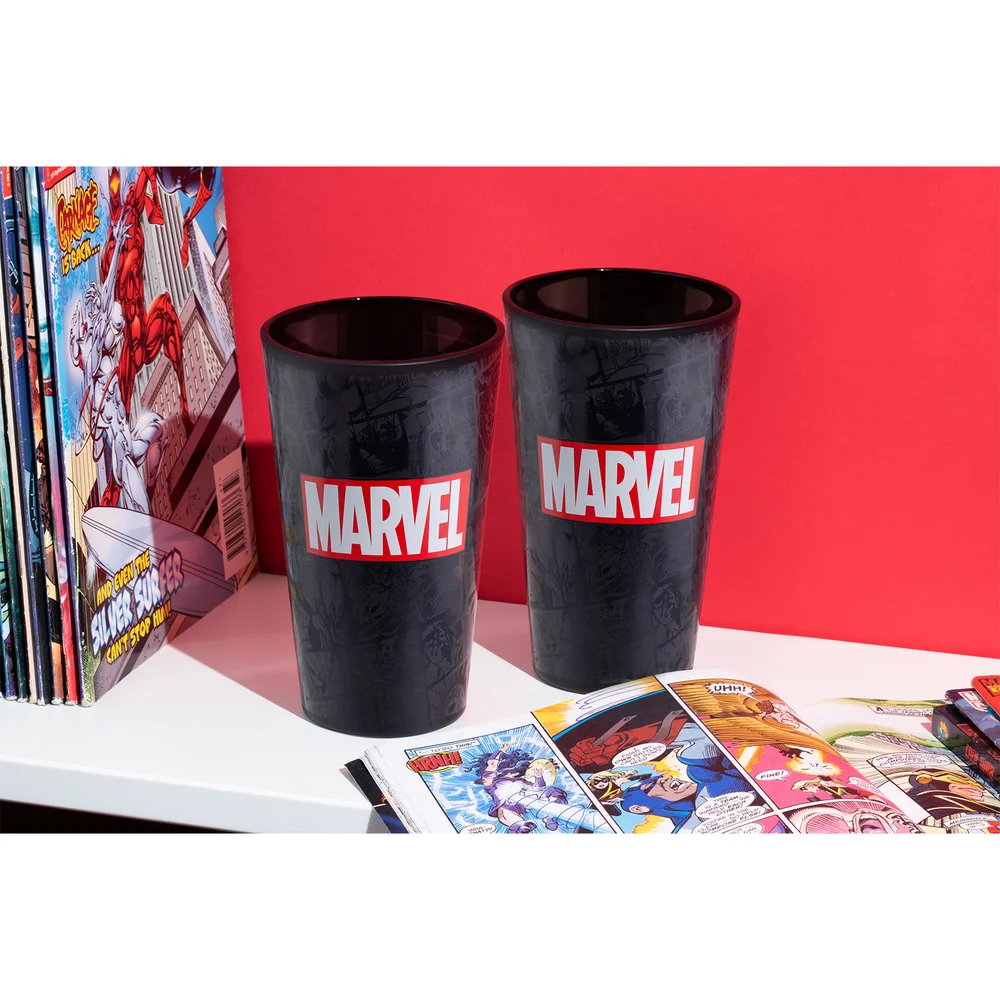 Marvel Logo Glass Bild 1