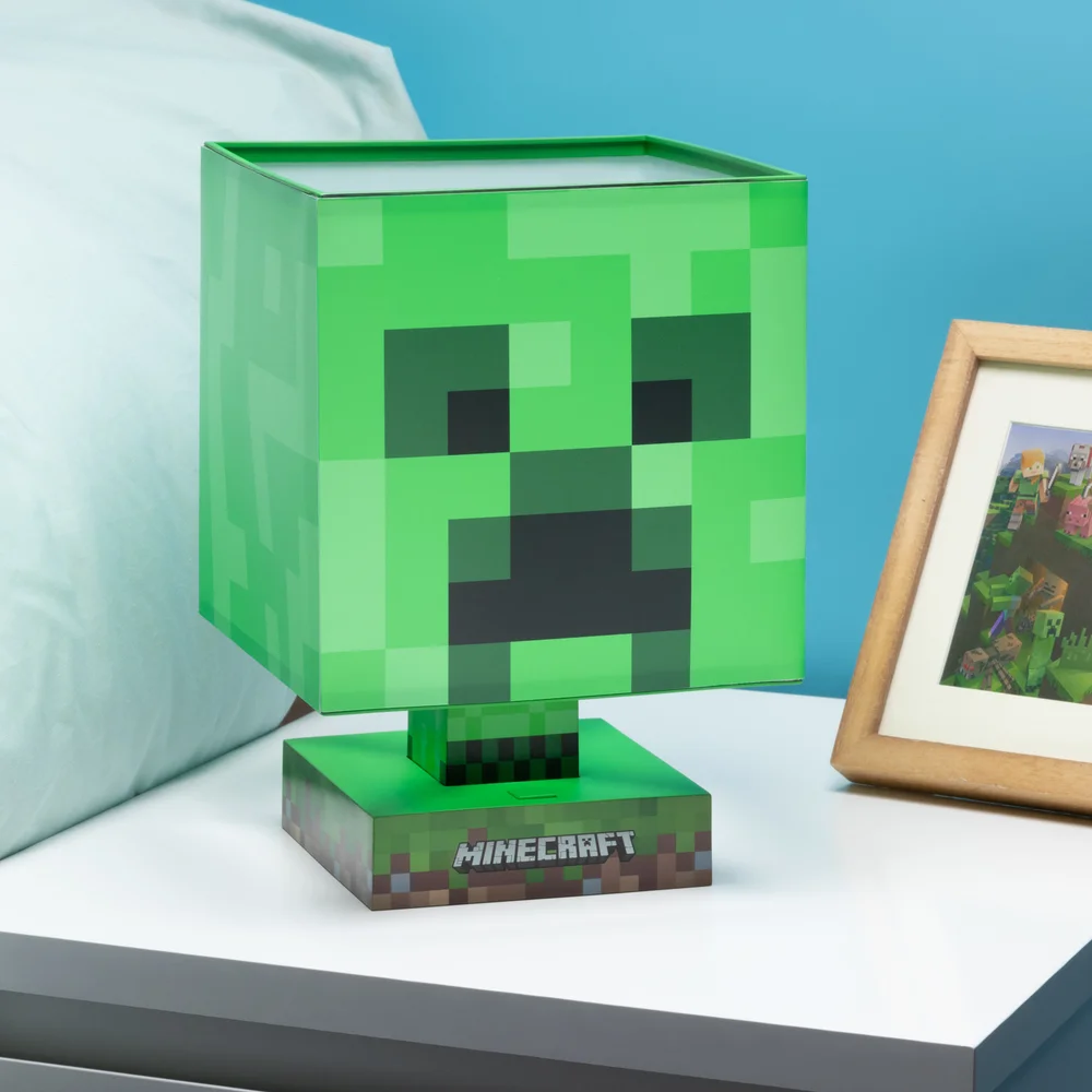 Minecraft Creeper Icon Lamp Bild 1
