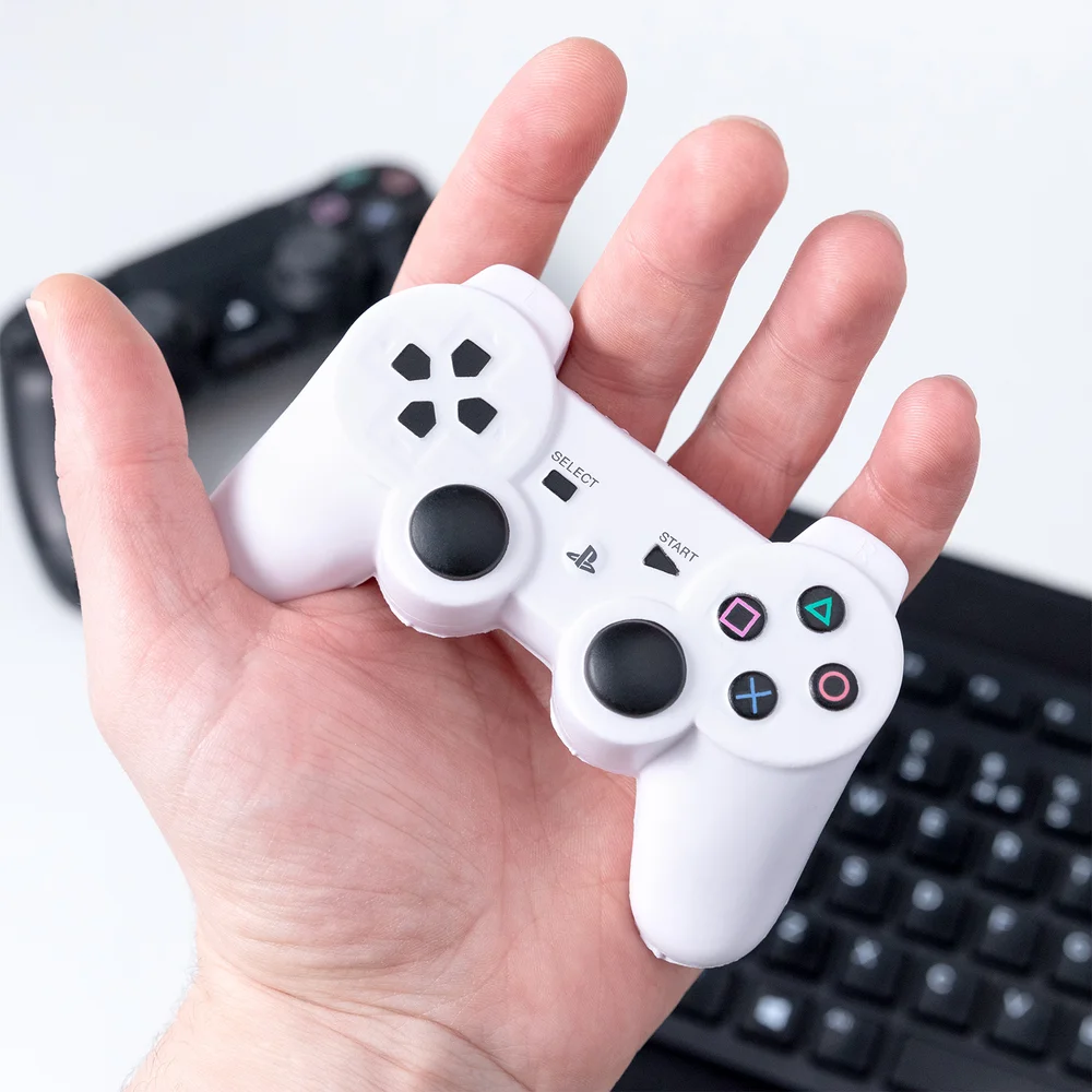 Playstation White Controller Stress Ball Bild 1