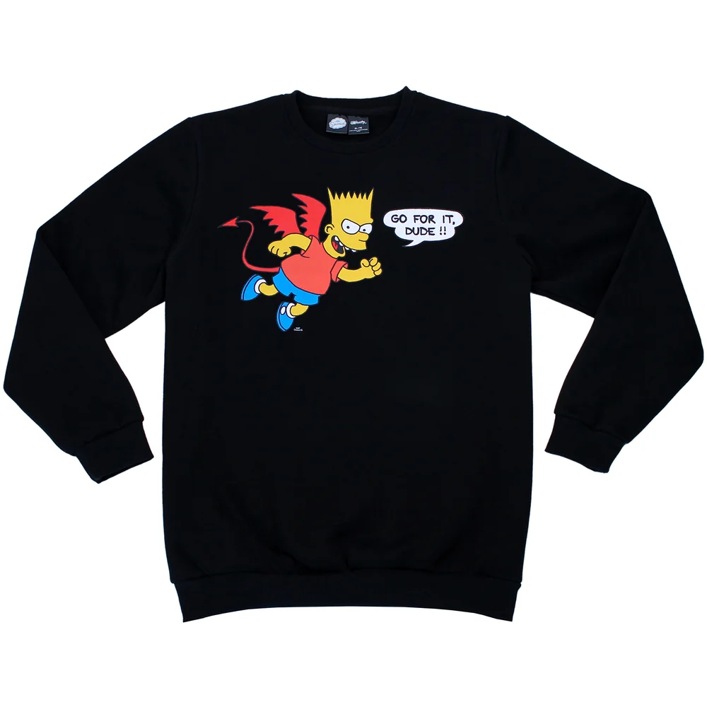 Cakeworthy x The Simpsons - Bart Simpson Devil Crewneck Sweatshirt - S Bild 1