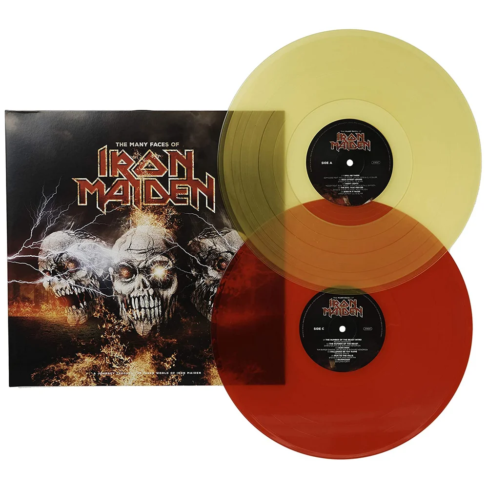 The Many Faces Of Iron Maiden (Limitierte Ausgabe, Vinyl in transparentem Gelb/Rot) Bild 1