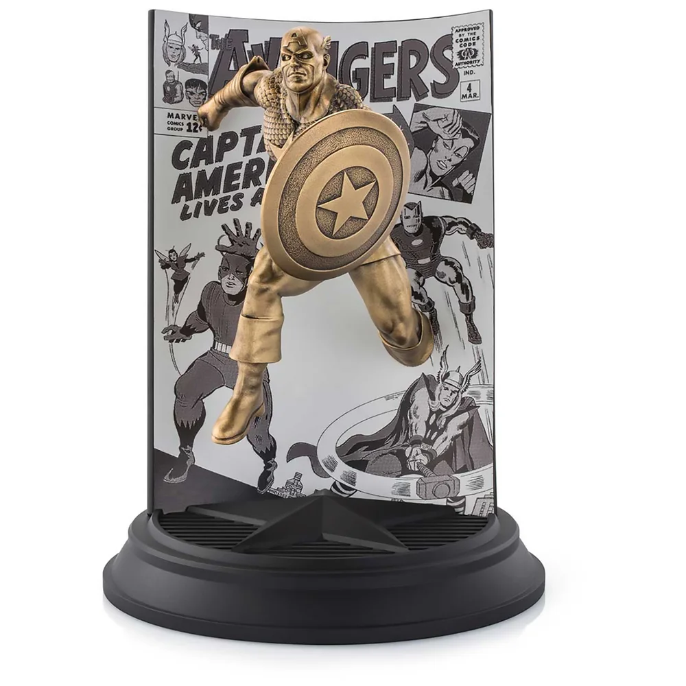 Royal Selangor Limited Edition vergoldet Captain America The Avengers Nr. 4 Figur Bild 1
