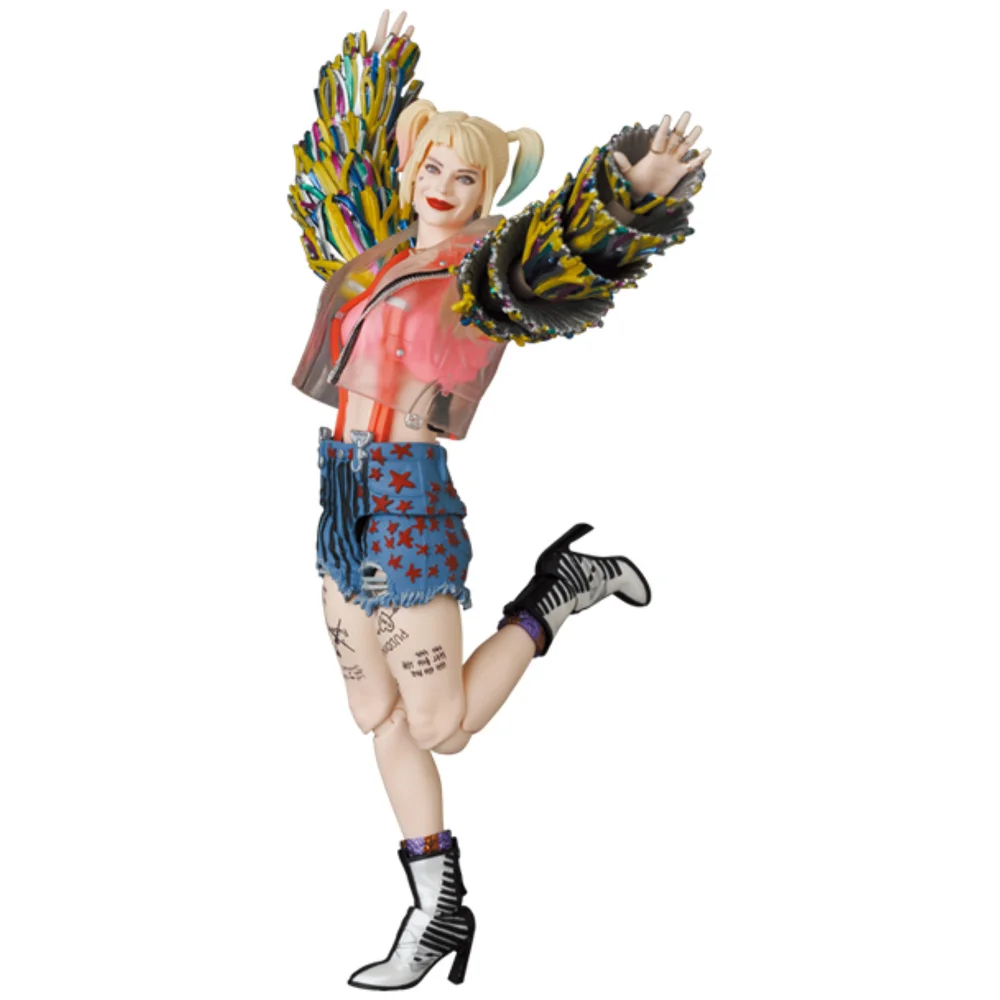 Medicom Birds Of Prey MAFEX Figure - Harley Quinn (Caution Tape Version) Bild 1