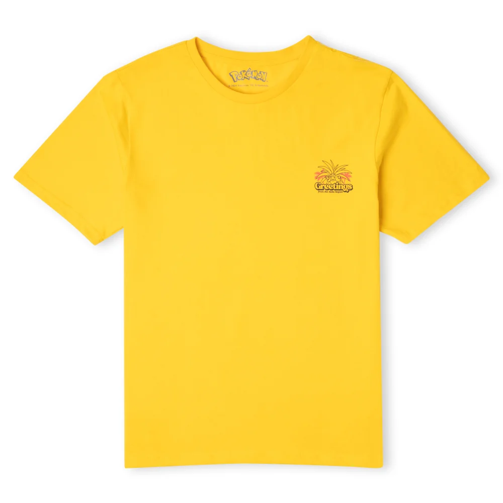 Pokémon Exeggutor Greetings Unisex T-Shirt - Yellow - S Bild 1