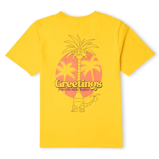 Pokémon Exeggutor Greetings Unisex T-Shirt - Yellow