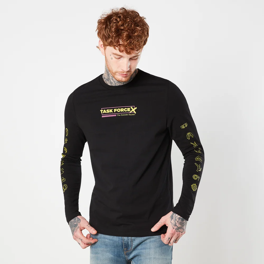 Suicide Squad Task Force X Unisex Long Sleeve T-Shirt - Black - XS Bild 1