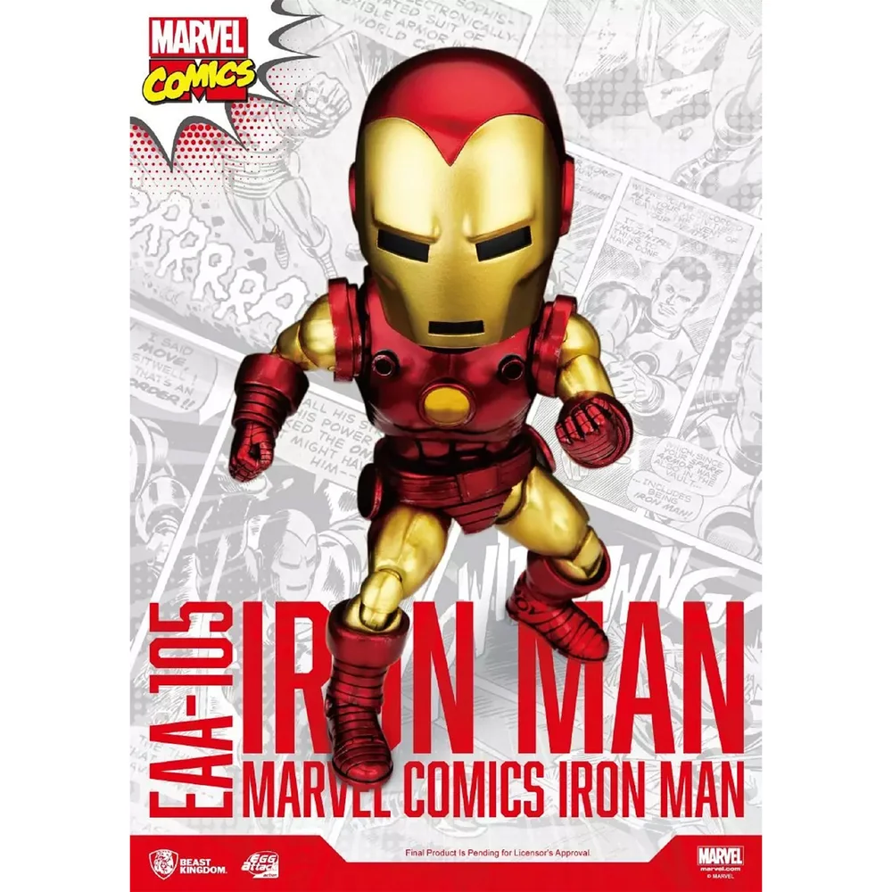 Beast Kingdom Marvel Comics Egg Attack Action Figure - Classic Iron Man Bild 1
