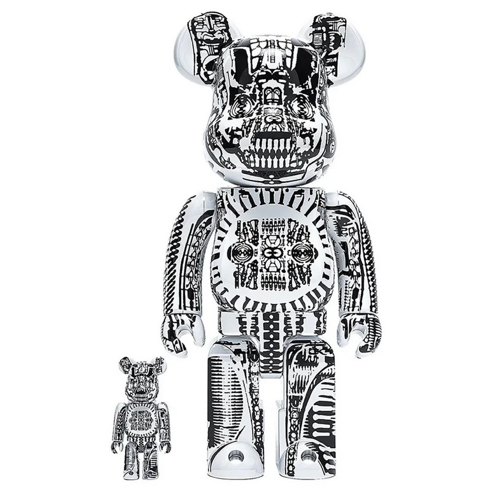 Medicom Bearbrick 400% H.R. Giger White Figure Bild 1