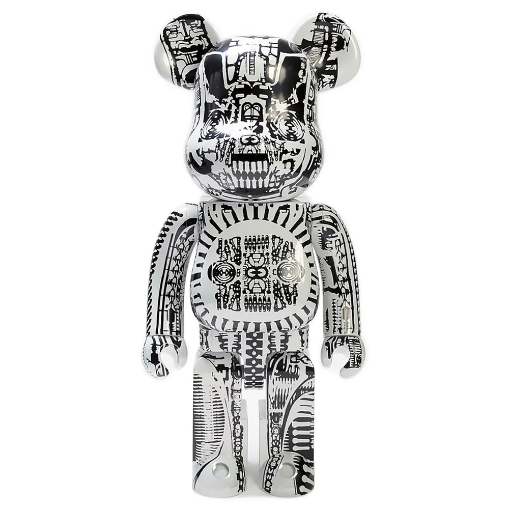 Medicom Bearbrick 1000% H.R. Giger White Figure Bild 1