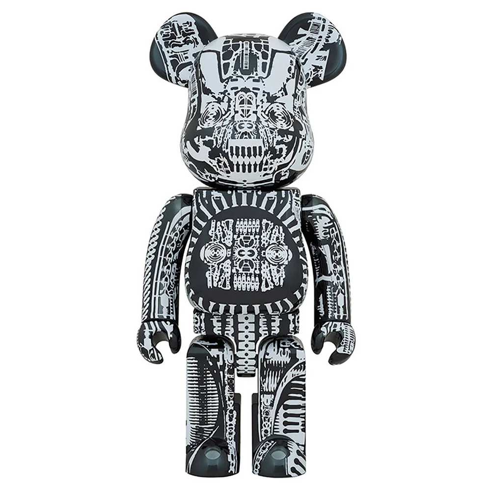 Medicom Bearbrick 1000% H.R. Giger Black Figure Bild 1