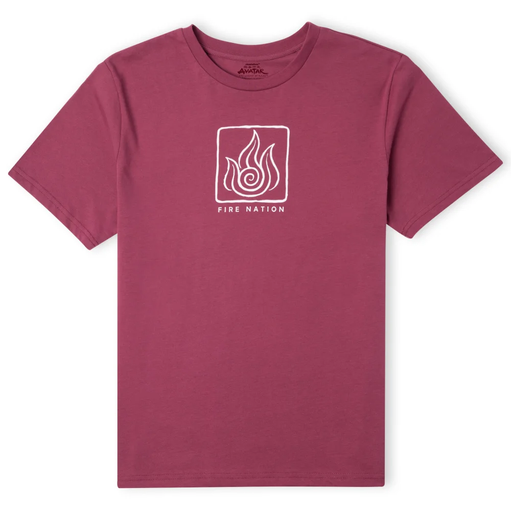 Avatar Fire Nation Unisex T-Shirt - Burgundy - S Bild 1