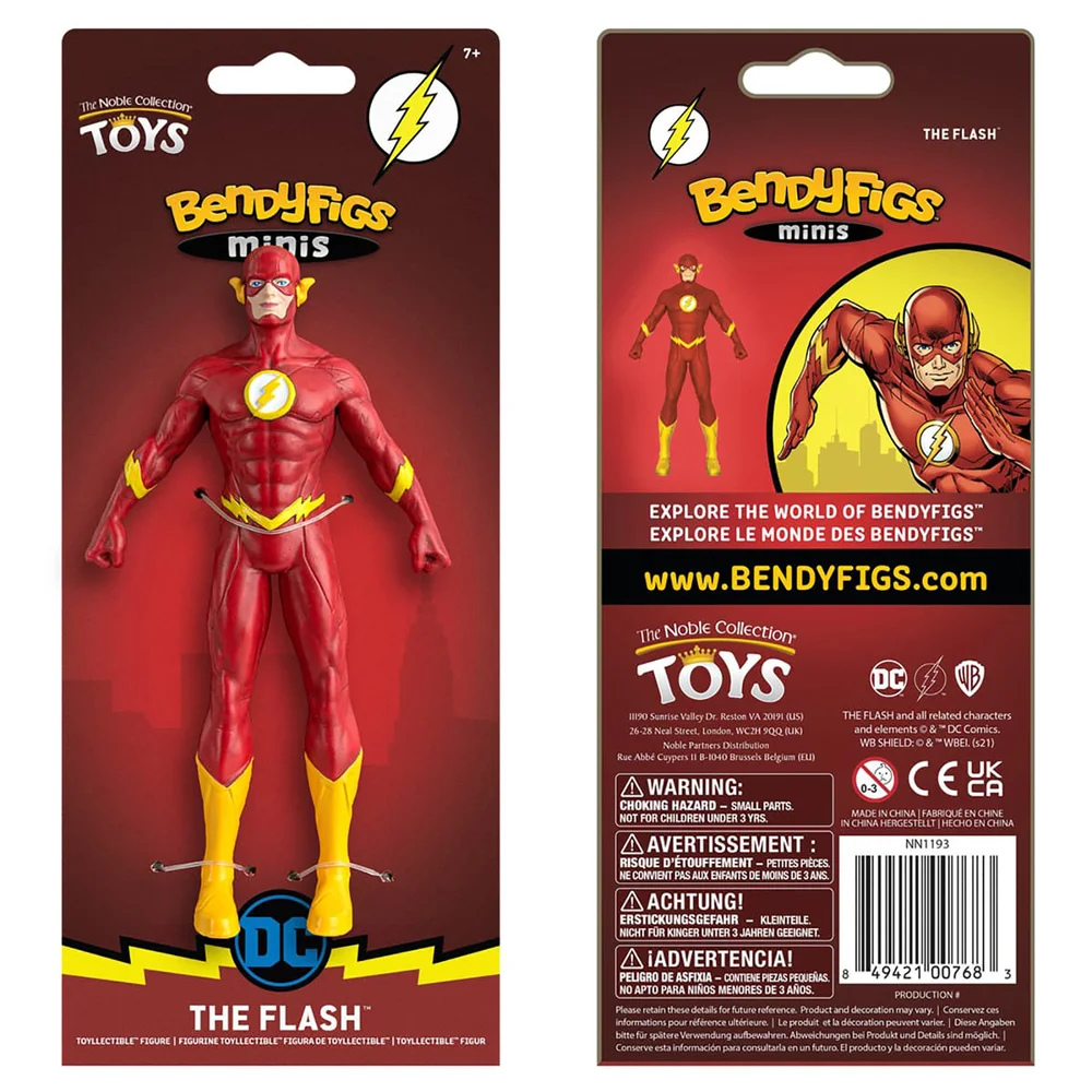 Noble Collection DC Comics Flash Mini Bendyfig 5.5 Inches Bild 1