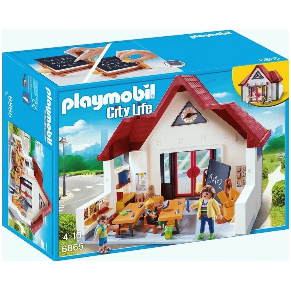 Playmobil City Life School House with Movable Clock Hands (6865) Bild 1