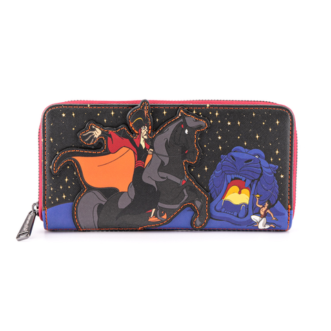 Loungefly Disney Aladdin Jafar Villains Scene Zip Around Wallet Bild 1