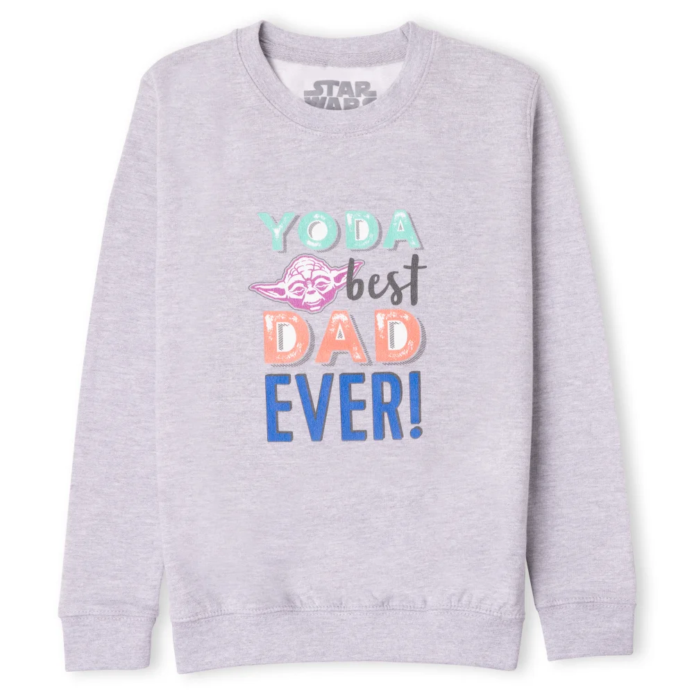 Star Wars Yoda Best Dad Ever! Kids' Sweatshirt - Grey - 3-4 Jahre Bild 1