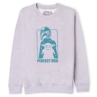 Star Wars The Mandalorian Perfect Duo Kids' Sweatshirt - Grey - undefined undefined