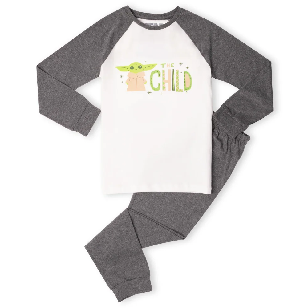 Star Wars The Mandalorian The Child Kids' Pyjamas - White/Grey - 3-4 Jahre Bild 1