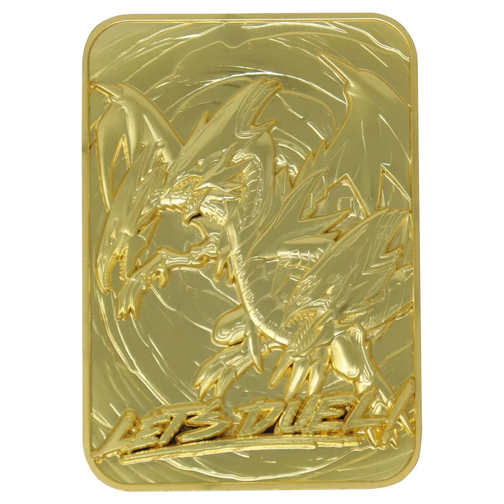 Fanattik Yu-Gi-Oh! Blue Eyes Ultimate Dragon 24K Gold Plated Limited Edition Collectible Metal Card Bild 1
