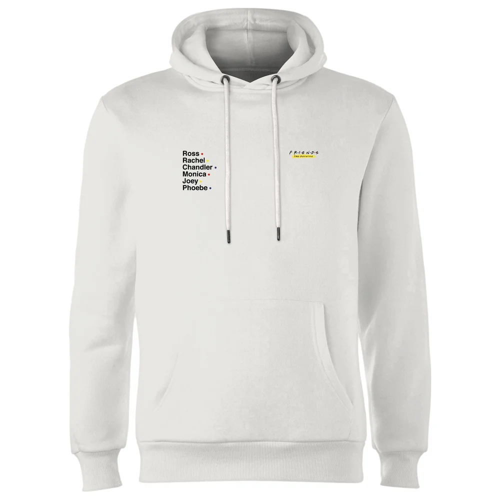 Friends Names Unisex Hoodie - White - S Bild 1