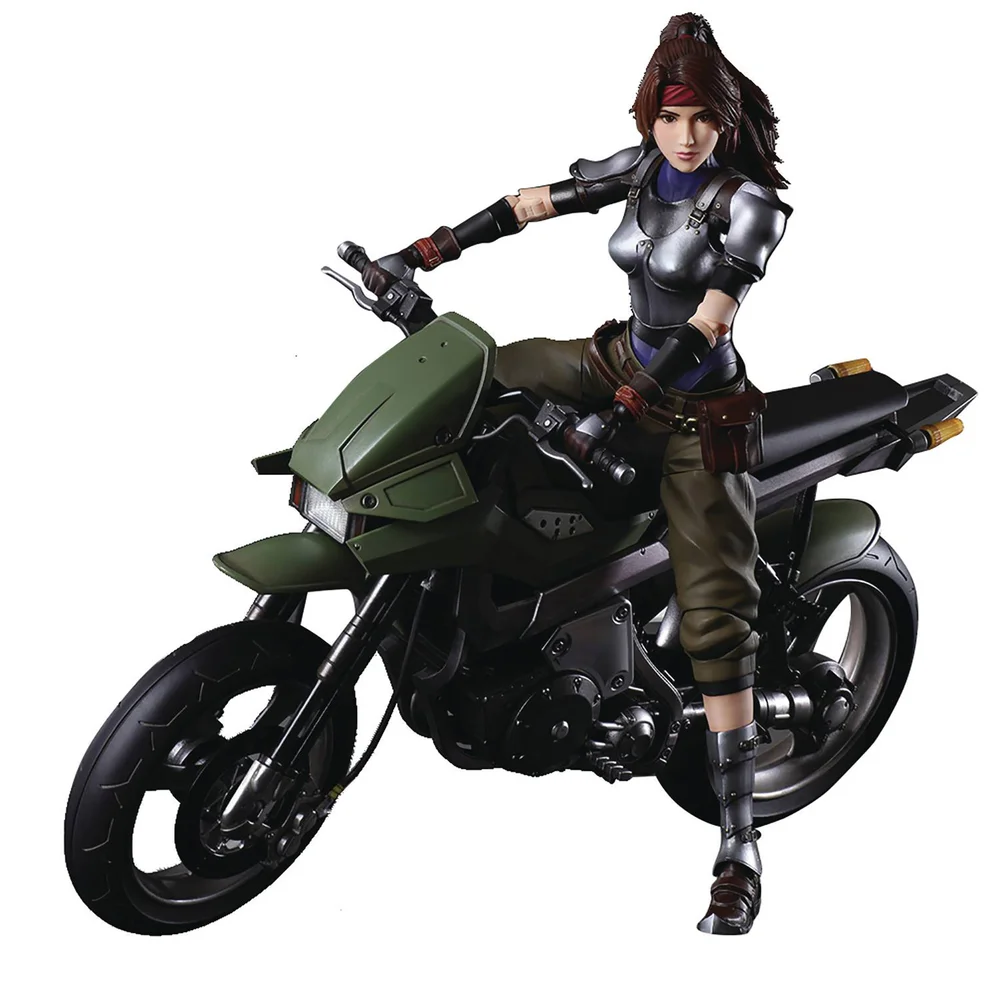 Square Enix Final Fantasy VII REMAKE Play Arts Kai Set - Jessie & Motorcycle Bild 1