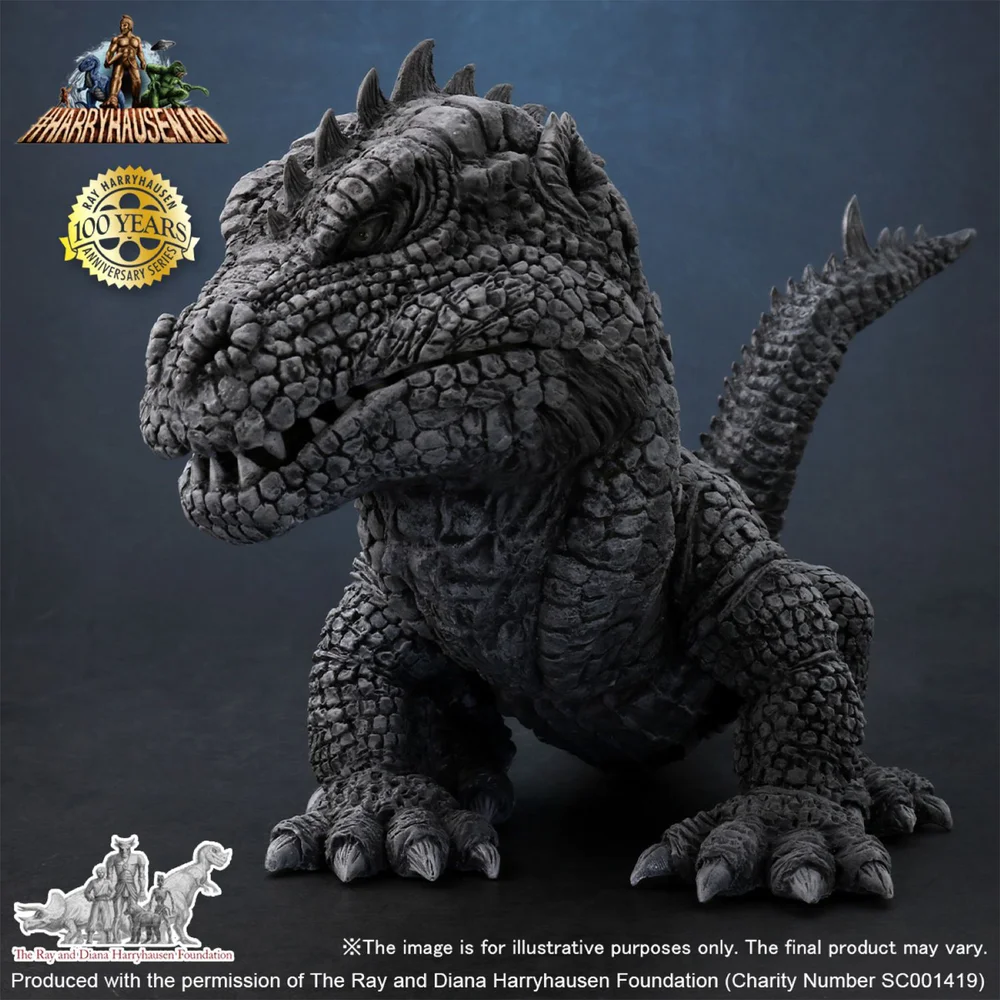X-Plus DefoReal Series The Beast from 20,000 Fathoms Soft Vinyl Figure - Rhedosaurus (1953) (B&W Ver.) Bild 1