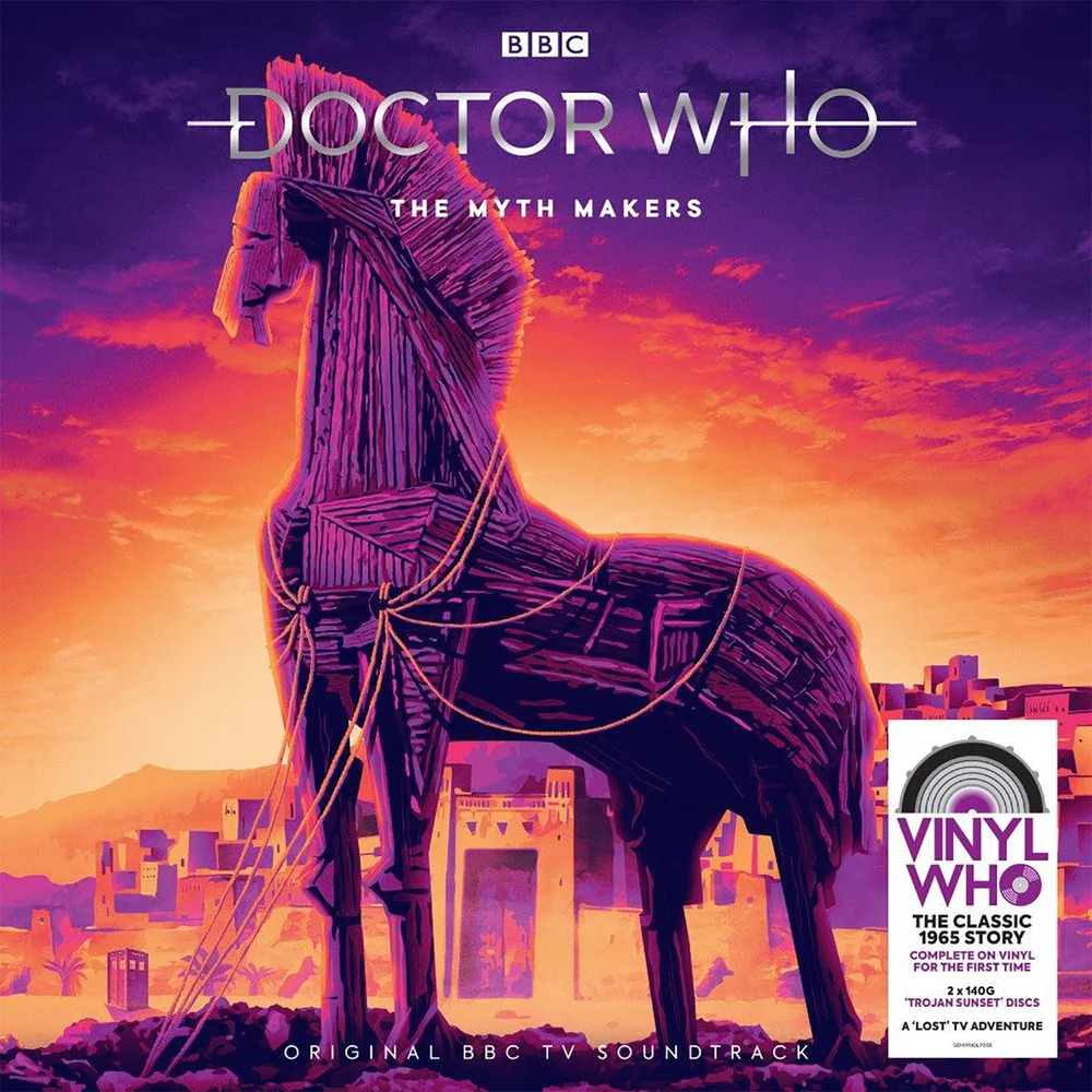 Doctor Who - The Myth Makers (140g Trojan Sunset Splatter Vinyl) Bild 1
