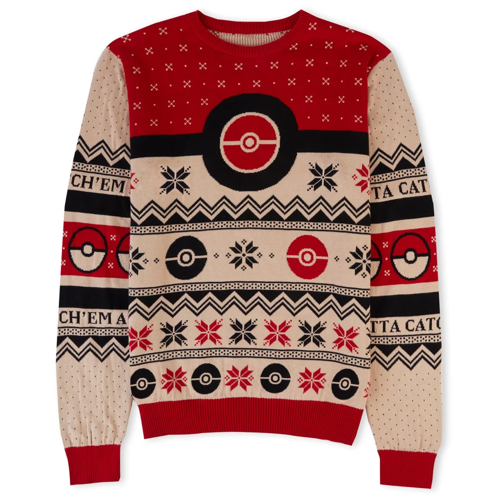 Pokémon Gotta Catch ’Em All Knitted Christmas Jumper - XS Bild 1