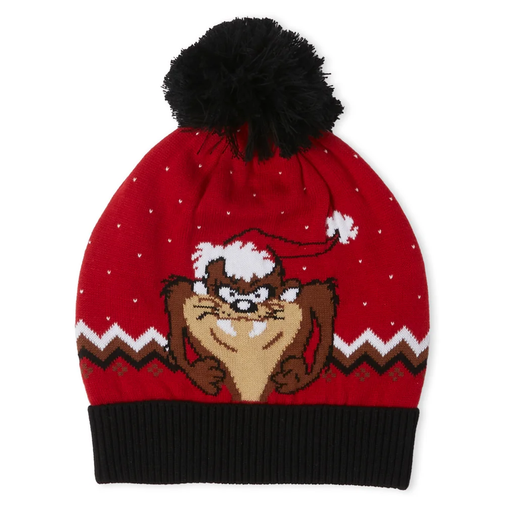 Taz the Season Christmas Beanie Red Bild 1