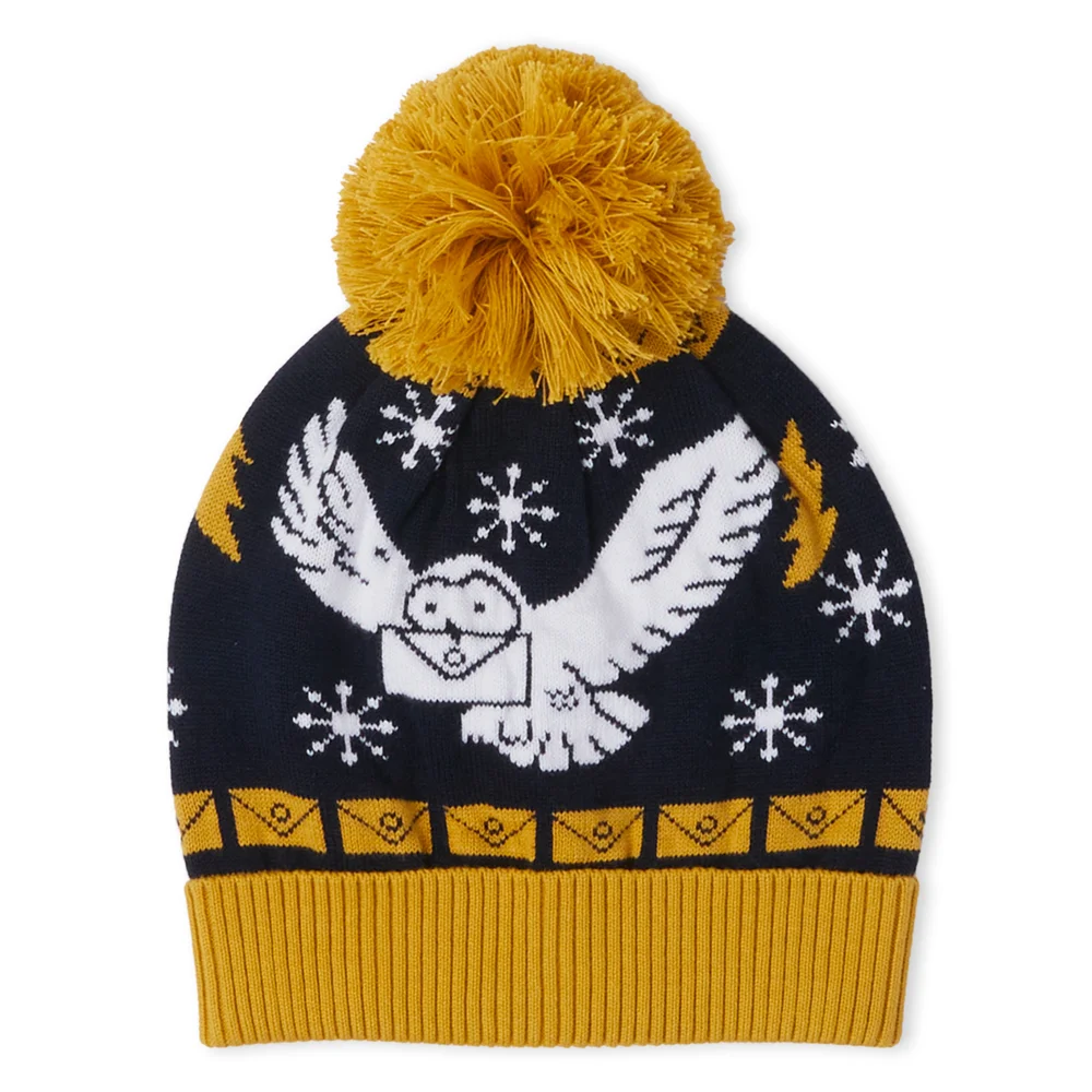 Harry Potter Owl Mail Christmas Beanie Navy Bild 1