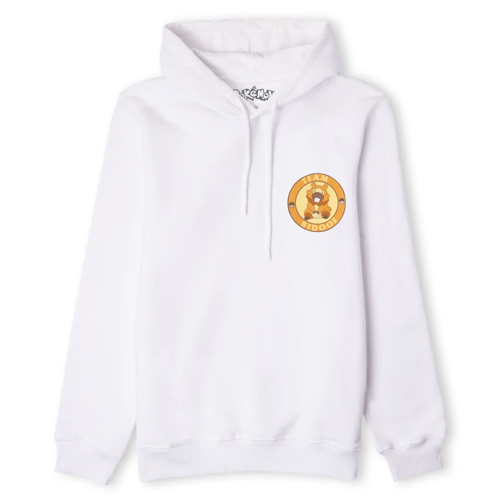Pokémon Team Bidoof Unisex Hoodie - White - S Bild 1