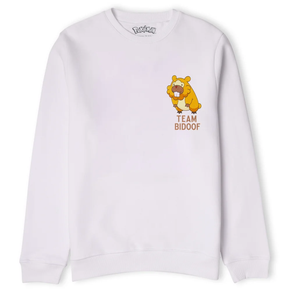Pokémon Team Bidoof Unisex Sweatshirt - White - S Bild 1