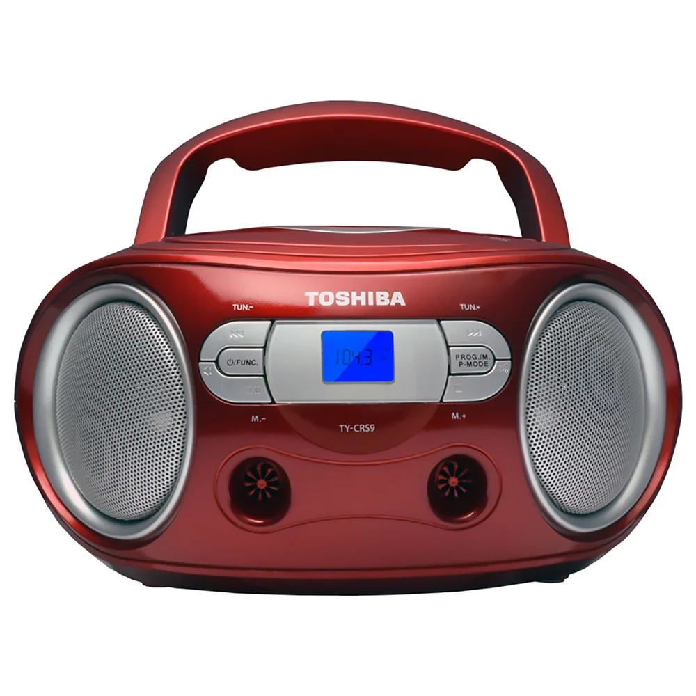 Toshiba Portable CD Boombox - Red Bild 1