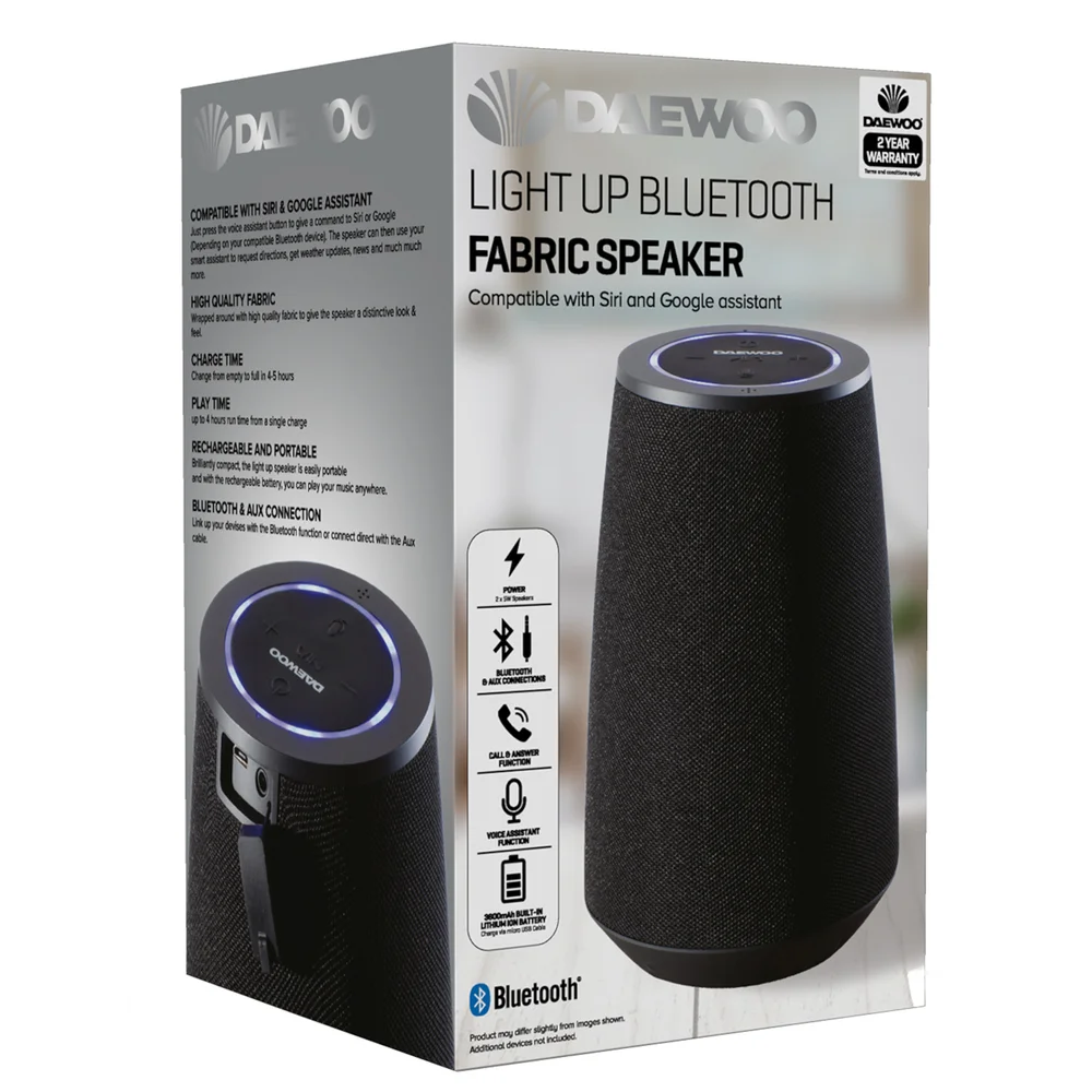 Daewoo Fabric Bluetooth Speaker With Smart Assistant Bild 1