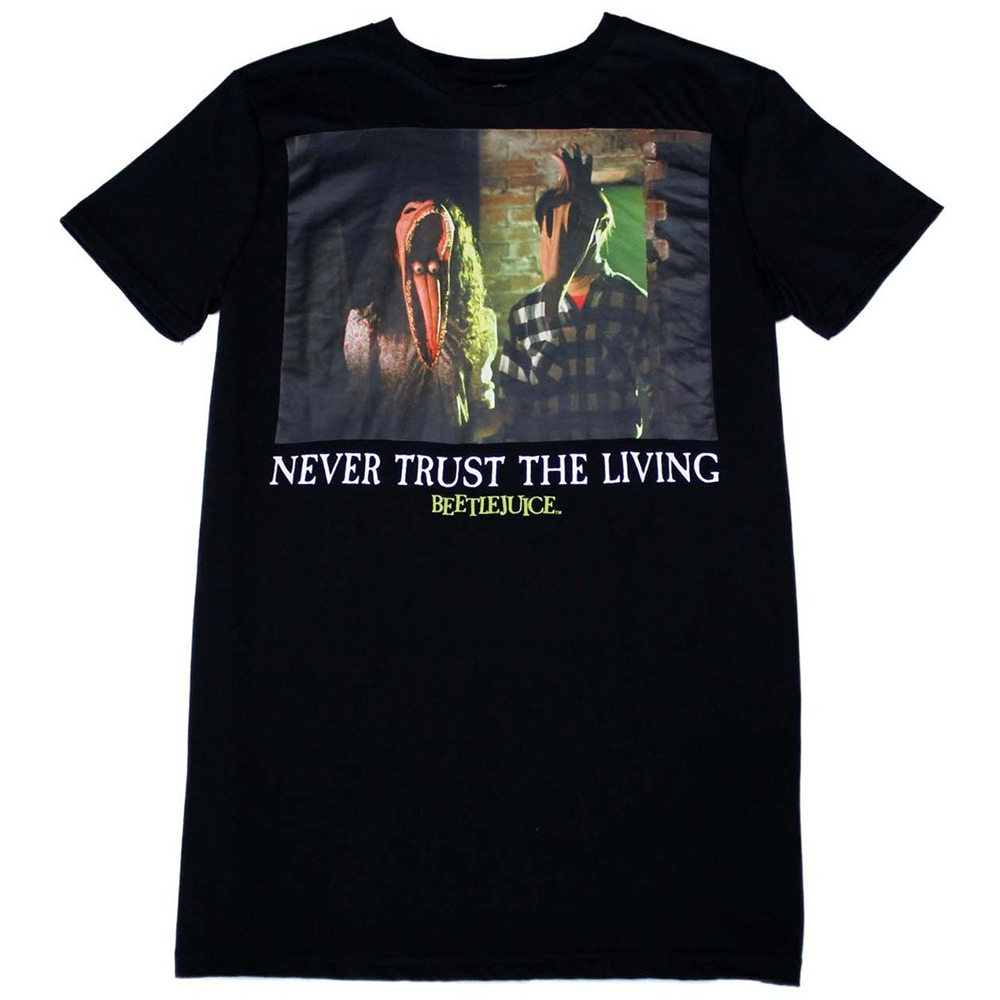 Cakeworthy Beetlejuice Never Trust The Living T-Shirt - S Bild 1