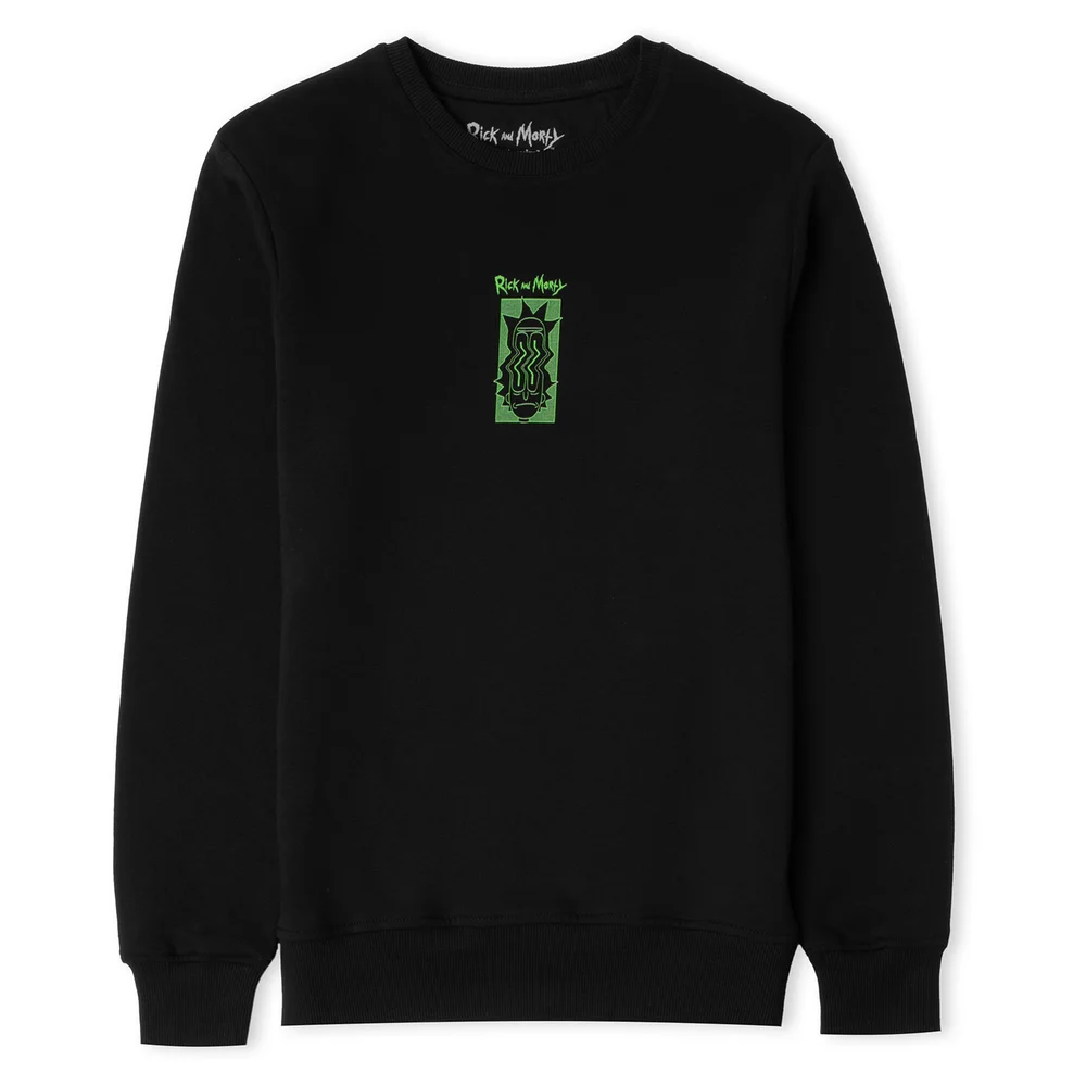 Rick and Morty Warped Head Unisex Sweatshirt - Black - S Bild 1