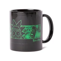 Rick and Morty Portal Heads Mug - Black