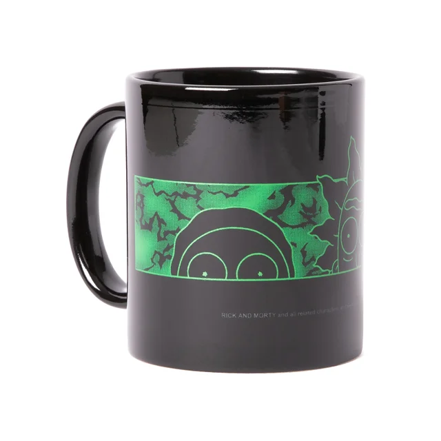 Rick and Morty Portal Heads Mug - Black