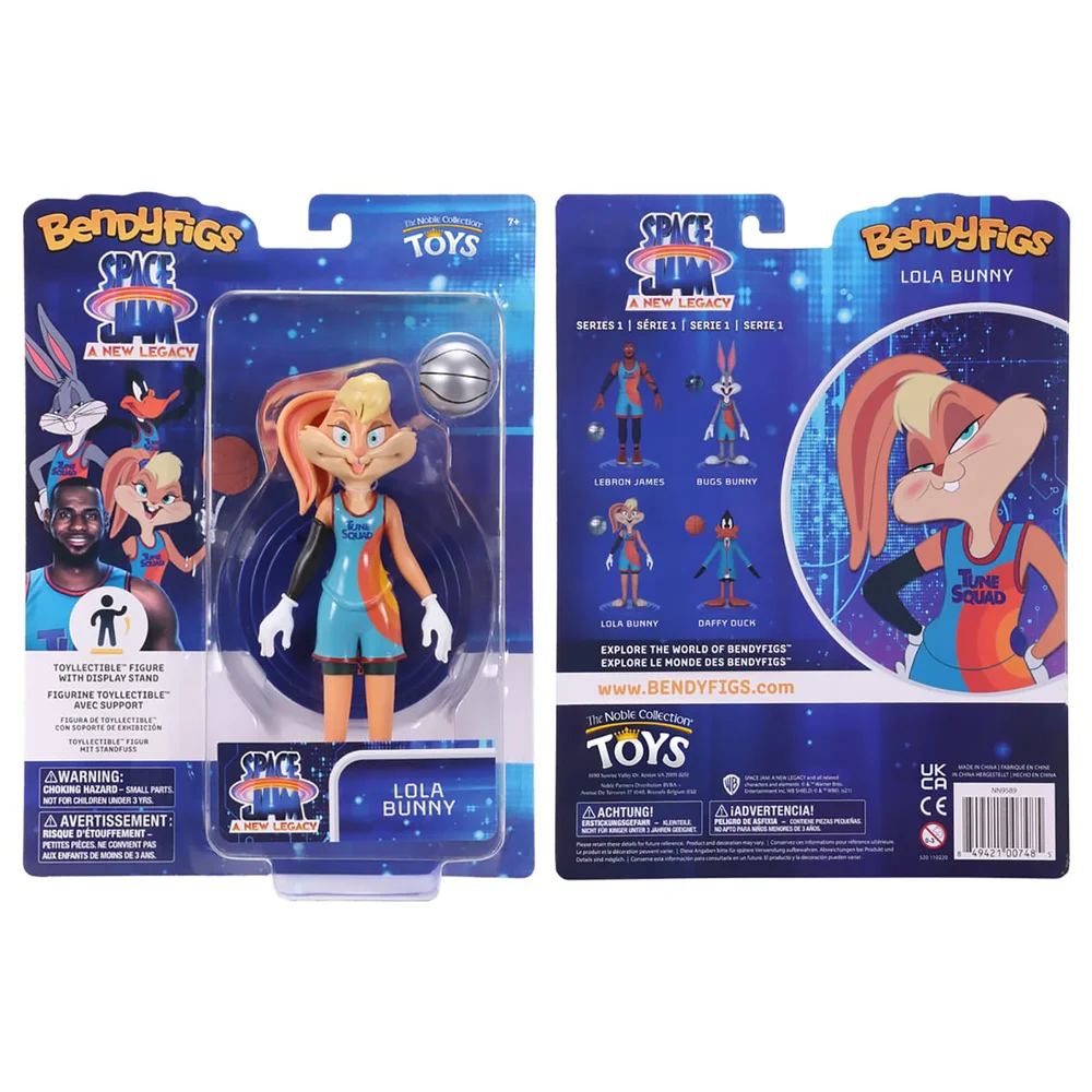 Noble Collection Space Jam: A New Legacy Lola Bunny BendyFig 7.5 Inch Action Figure Bild 1