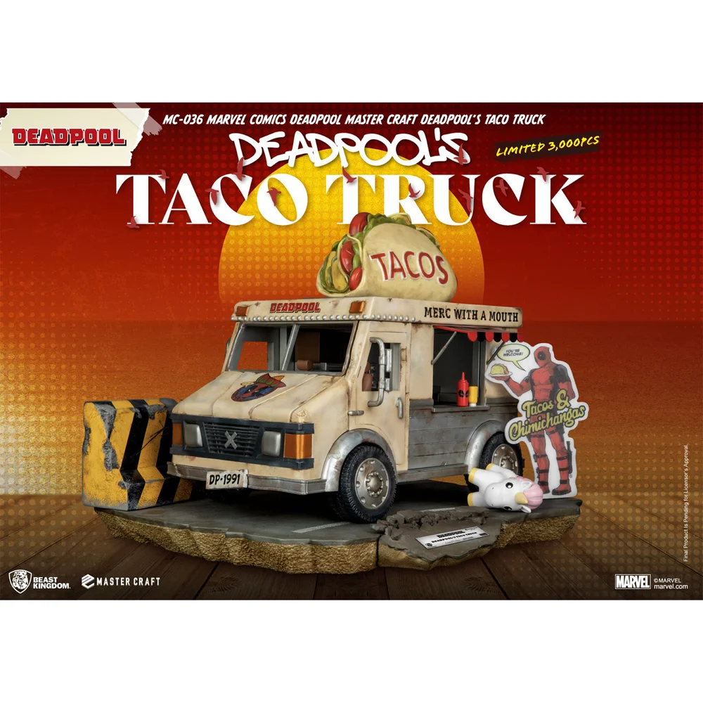 Beast Kingdom Marvel Comics Deadpool's Taco Truck Master Craft Statue Bild 1