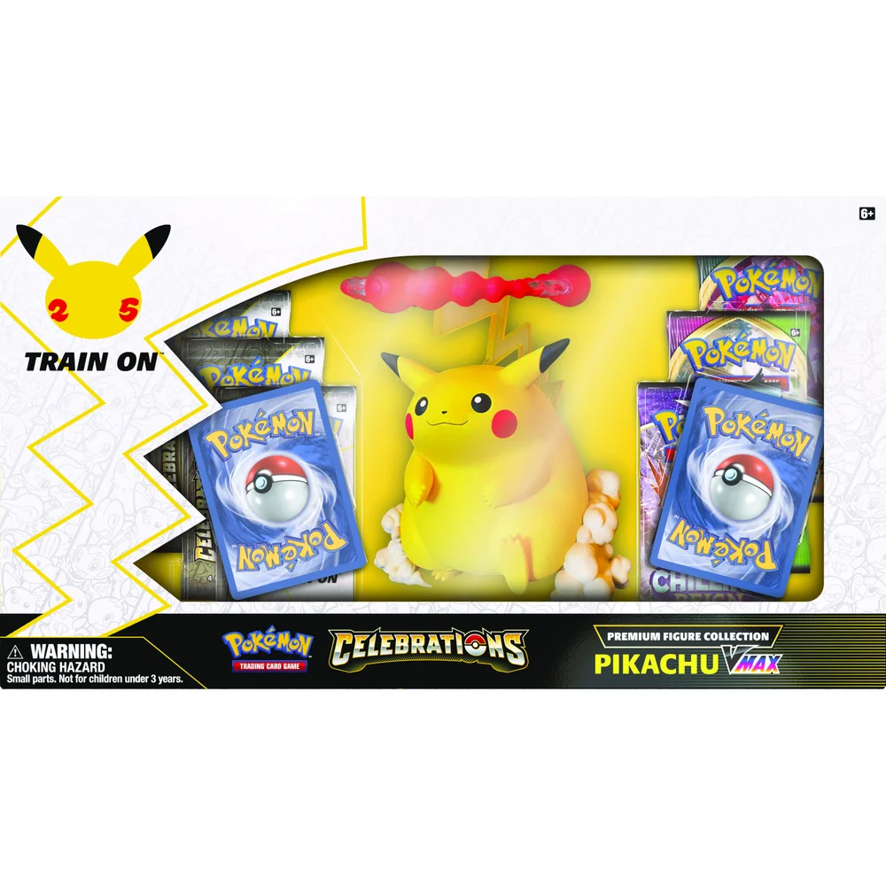 Pokémon TCG: Celebrations Premium Figure Collection - Pikachu VMAX (25th Anniversary) Bild 1