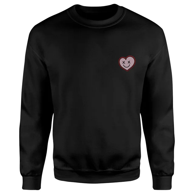 DC Comics XOXO Harley Embroidered Unisex Sweatshirt - Black