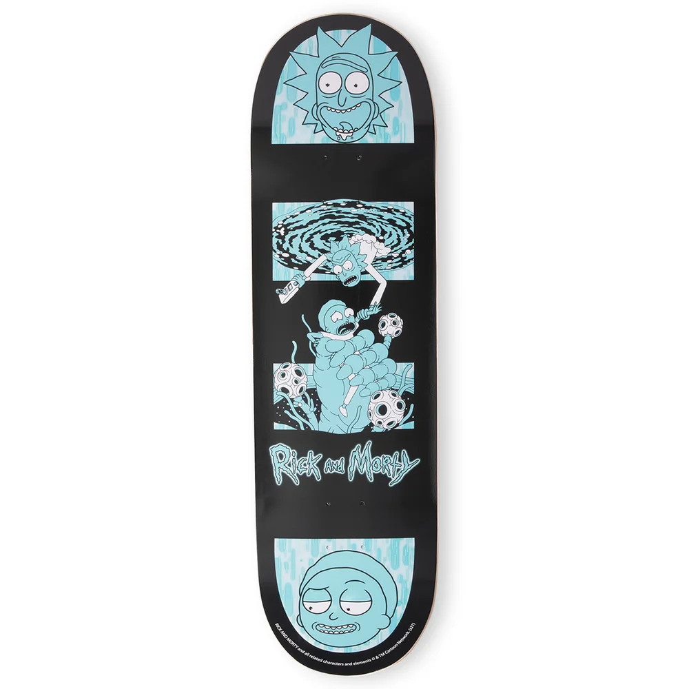 Rick And Morty DUST! Exclusive SkateBoard Deck - Portal Reach Bild 1