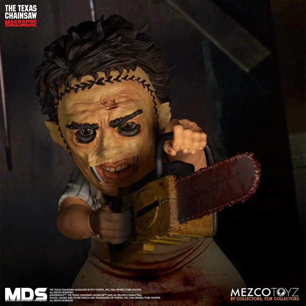 Mezco Designer Series Texas Chainsaw Massacre Leatherface 6 Inch Figure Bild 1