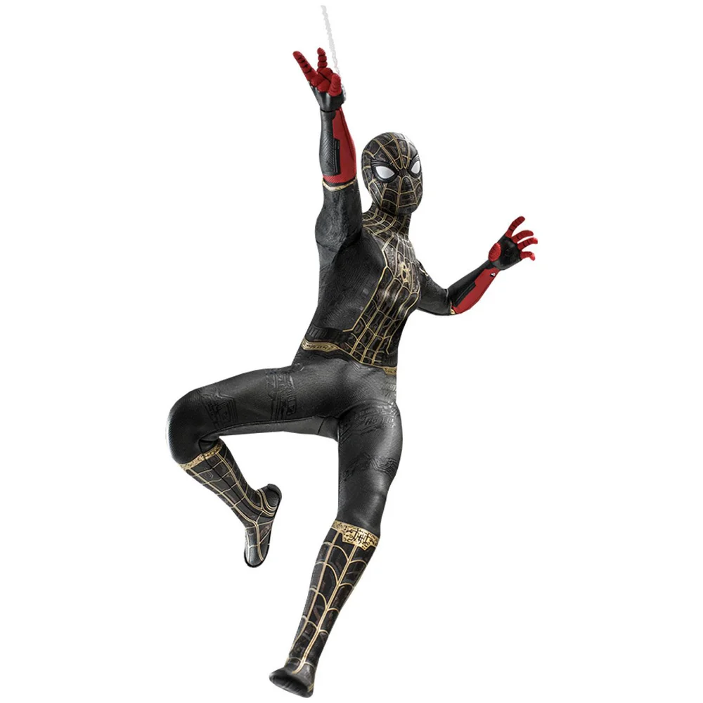 Hot Toys Spider-Man: No Way Home Movie Masterpiece Action Figure 1/6 Spider-Man (Black & Gold Suit) 30 cm Bild 1